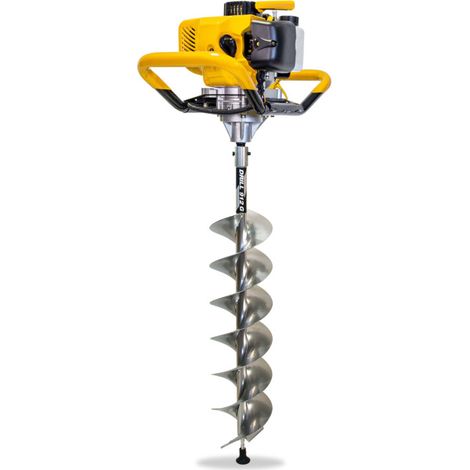 Garland – Tarière thermique 52cc – Moteur 2 temps – Foret Ø 15cm inclus – Autonomie 38 min – Pour sols durs et terrains accidentés