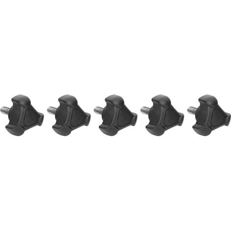5 Unités Bouton de Serrure M6 20mm, Poignée Triangle pour Fixation Manuelle Industrielle (1/5)