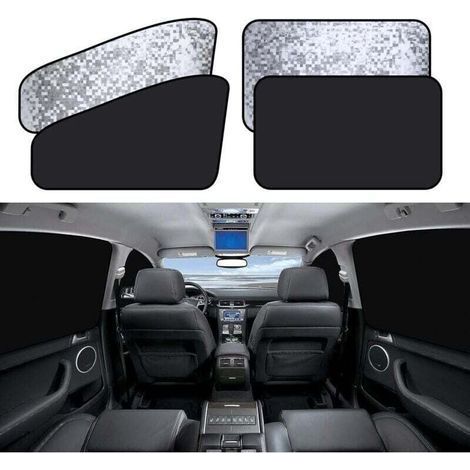 Ortviai Magnetische Auto-Sonnenblenden, UV- und Hitzeschutz für Seitenfenster – 4 Stück (1/5)