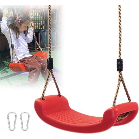 Balancelle de jardin, chaise suspendue d'intérieur pour enfants, capacité de charge de 150 kg, convient aux maisons, patios et aires de jeux (rouge) (1/5)