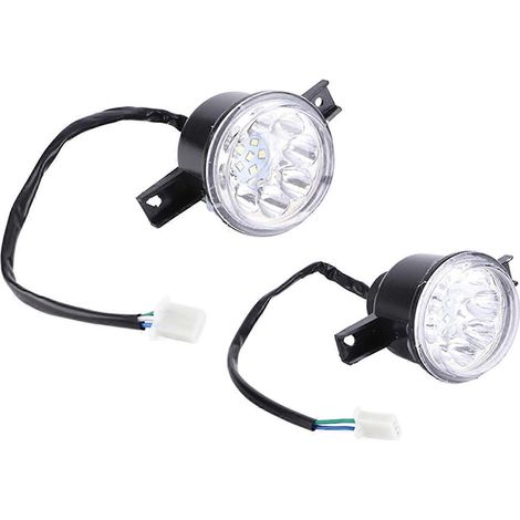 Phares LED 12 V, gauche/droite, compatibles avec les quads Bull Farm (motos tout-terrain, ATV) 150 cm³ et 250 cm³.
