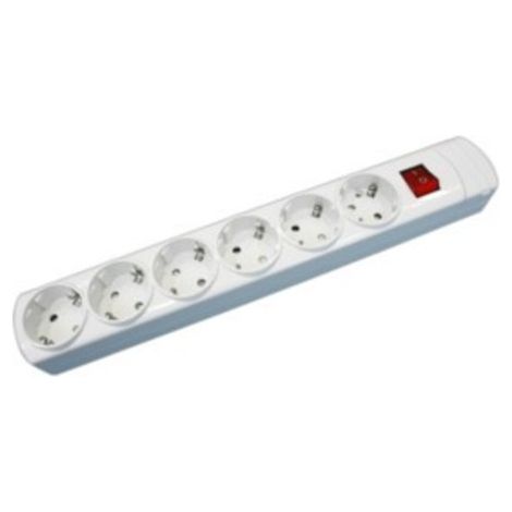 Base múltiple con interruptor de 6 tomas 16A/250V sin cable Con protector infantil. 36.143/SC Electro DH.  8430552128495