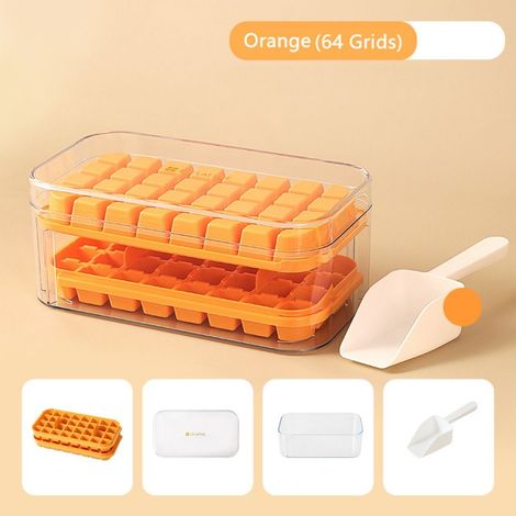Machine à glaçons Ice Cube Bricka Orange 64 bacs, Slowmoose (1/5)