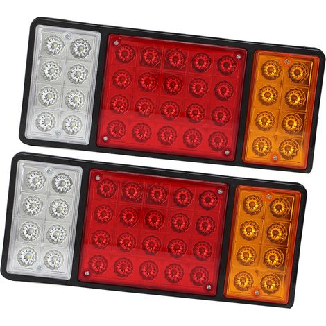Feux arrière 2 pièces 12V 36 LED, voyants de signalisation haute visibilité pour caravane et camion, lampe de gabarit. (1/5)