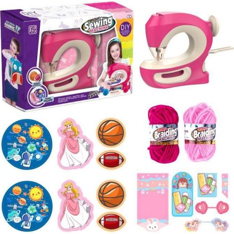 Mini Machine À Coudre - Jouet Éducatif Pour Enfants À Partir De 6 Ans - Dimensions 22 X 10 X 21 Cm - Rose - 1 Pièce (1/4)