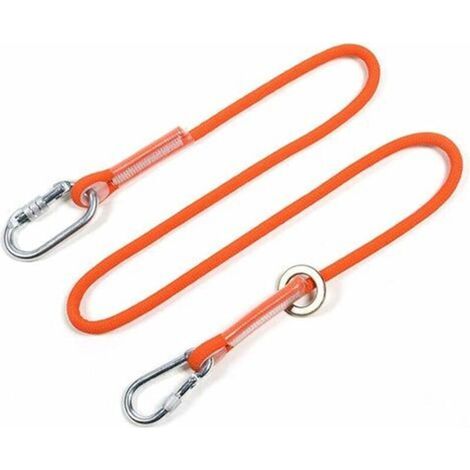 Professional nylon safety lanyard with hook - high strength and anti-fall climbing harness (3m) (1/4)