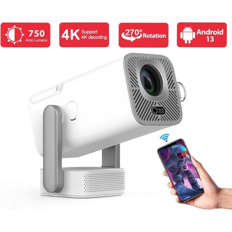 Nouveau projecteur Android 2K 4K TD80 Pro 750 Ansi WiFi 3D Home Cinéma TD80Pro Vidéo Beam Mini Projecteur Portable PK TD80W (1/5)