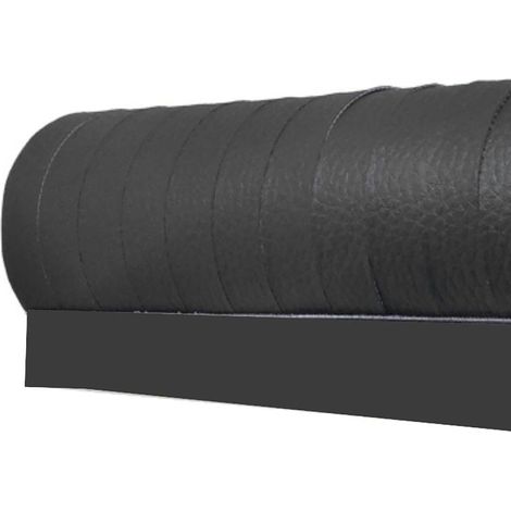 Türvorhang aus Kunstleder 100 x 230 cm, Farbe Grau - Curtina4u