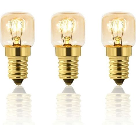 Lot de 5 Ampoule a Sel 25W E14 T22, Incandescence Blanc Chaud 2700K, 160LM, AC 230V, Ampoule Four 25w 300°, Pour Four, Frigo, Lampe de Sel, Fours Grill (1/4)
