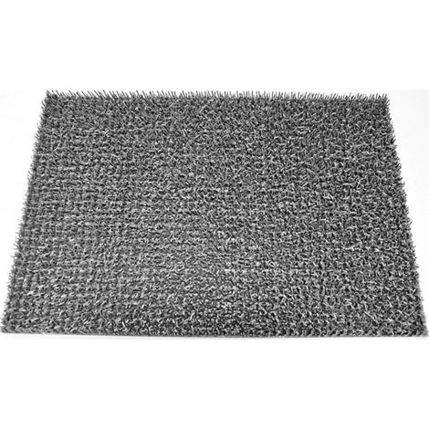 Tapis grattant extérieur 40x60cm – Couleur gris argent – Antidérapant et résistant à l'humidité – Absorbant pour entrée de maison – Novotex (1/4)