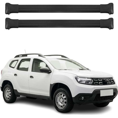 OMAC Aluminium Dachträger Querträger für Dacia Duster mk2 2018-2021 Pre-FL – Max. 75 kg – 2 Stangen Schwarz (1/5)