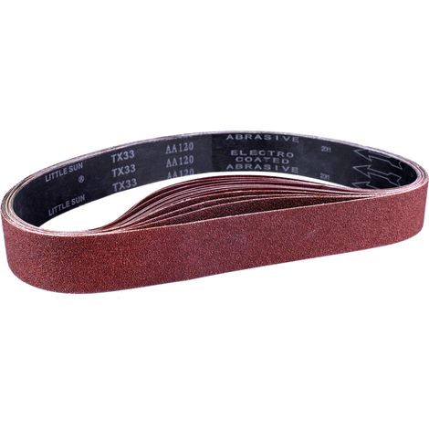 Bande Abrasive 50 x 686 mm, Bandes Abrasives Mixte (3x grains 80/120/150/240/400) pour Ponceuses à Bande(15 pièces ) (1/5)