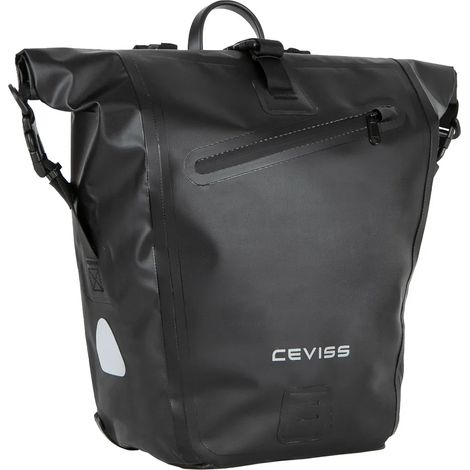 Sacoche de vélo CEVISS 11.0001.01 étanche (noire) 25 litres à fixation rapide (1/5)