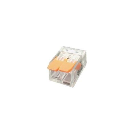 Silumen – Borne Wago à levier 2 entrées – Connexion rapide jusqu'à 400V – Intensité 32A – Pour câblage sécurisé et compact