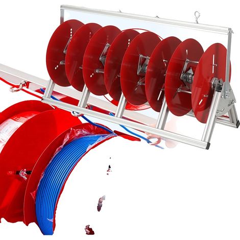 Support de dévidage de fil, construction en métal, s'adapte aux bobines de câble standard, compatibilité avec plusieurs types de fil (1/5)