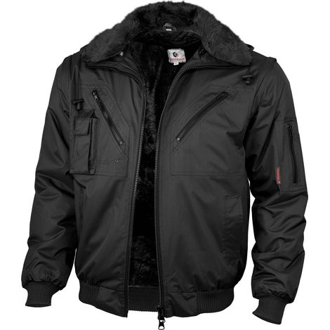 Qualitex Pilotenjacke wasserdicht, Größe: 3XL, Farbe: schwarz (1/2)