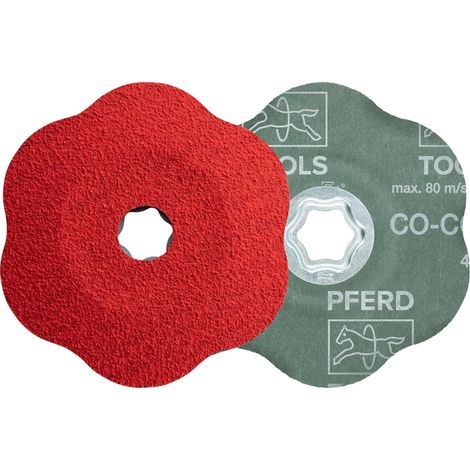 PFERD TOOLS COMBICLICK Keramikkorn Fiberscheibe Ø125mm CO-COOL60 CONTOUR für Konturen 25 Stk (1/5)