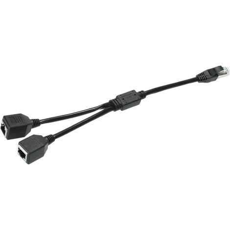Câble adaptateur répartiteur réseau RJ45, connecteurs mâle vers 2 (1/5)
