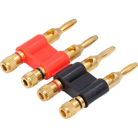 fiches bananes mâles empilables, connecteurs en laiton à 2 voies, accessoires pour câbles d'enceintes, 32 A 1000 V (1/5)