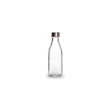 BOTELLA CRISTAL SQUARE CON TAPON 0,5 L