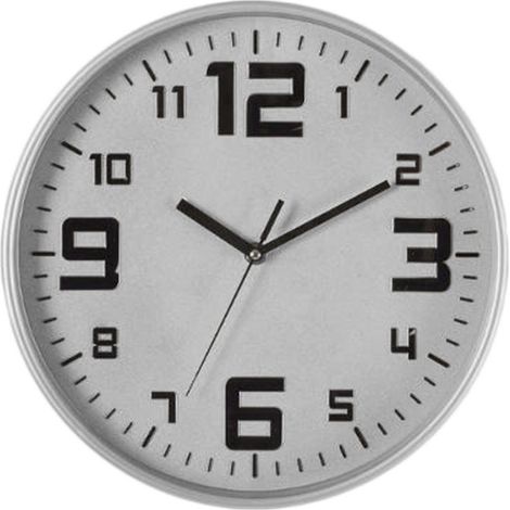 Pendule "Silence" 30cm Argent (1/2)