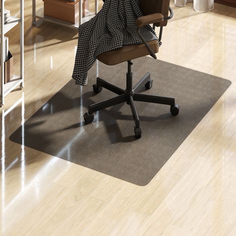 Tapis de protection pour sol, tapis de chaise de bureau pour moquette, 90 x 120 cm, noir, assise confortable avec rembourrage de haute qualité pour une relaxation maximale