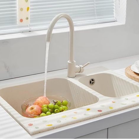 Küchenarmatur-Unterlage, Spülbeckenmatte, Spezialmatte für Küchenarmaturen, super saugfähig, geeignet für Spülbecken, Arbeitsplatten und verschiedene Oberflächen (fruchtige Farben)
