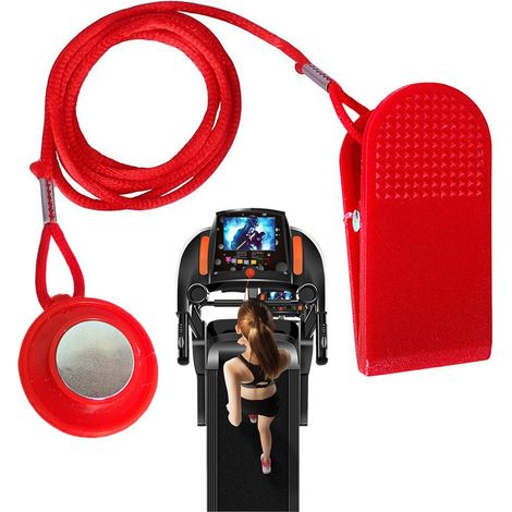 Clé De Sécurité Tapis De Course - Cordon 92 Cm - Aimant 1,4 Cm - Compatible Universel - Lot De 1 (1/5)