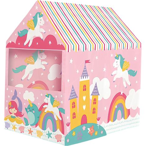 Casetta Tenda da Gioco Bambini Fantasy House 95x72x102 cm Pieghevole