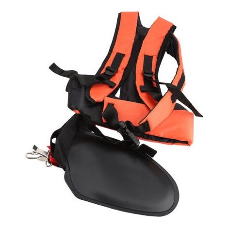 Harnais de débroussailleuse réglable – Confort optimal avec double sangle – Nylon durable pour réduction de fatigue – Compatible tronçonneuses lourdes (1/5)
