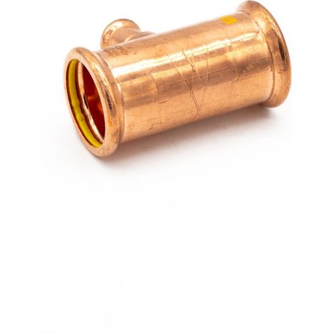 PrimaPress Copper Gas Branch Tee 42x42x15mm - Flameless Fitting (1/2)