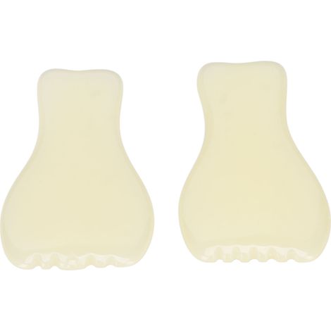 Lot 2 plaques de massage facial en résine, lisse pour modelage peau, gua sha visage salon maison. (1/5)
