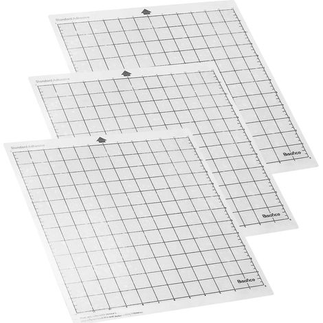 Bisofice Schneidemaschine Spezialmatte 12 Zoll Messgitter Ersatz Transparentes PP-Material Kleben