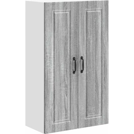 Maison Exclusive - Armadietto a muro PORTO Grigio Sonoma 60 x 31 x 100 cm
