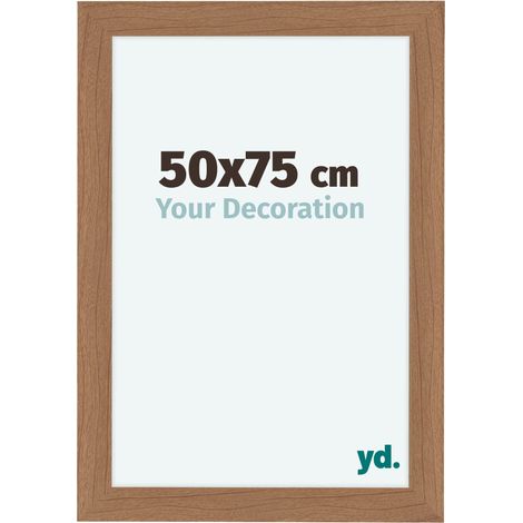 yd. - Cadre photo 50x75 - Noyer clair - MDF - Como (1/5)