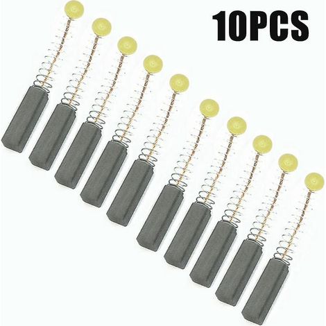 10 Pices Balai Charbon Moteur Electrique Balais En Charbon Universel Charbon Pour Perceuse 5 8 11mm Charbon Pour Machine Electrique Brosses De (1/4)