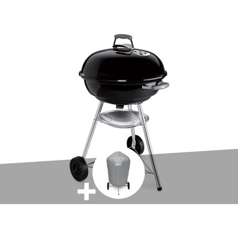Barbecue à charbon Compact Kettle 47 cm + Housse - Weber