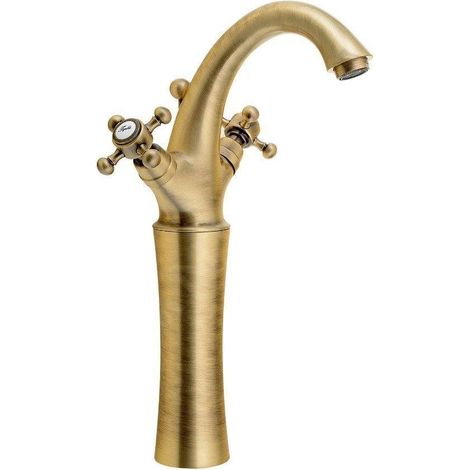 Sapho Antea - Mitigeur de lavabo avec garniture de vidage, hauteur 300 mm, bronze 3276L (1/5)