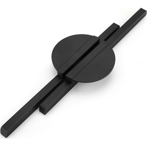 Juego de 2 tiradores decorativos para armarios de cocina - Distancia entre orificios: 128 mm - NEGRO (1/5)