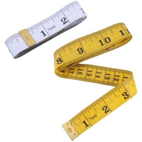 Set mit 3 Metern flexiblem 200-cm-Maßband zum Nähen, für Stoff- und Körpermaße