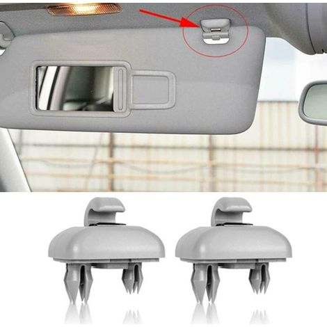 2 Stück Auto-Windschutzscheiben-Montagehaken-Clip für Au-di A1 A3 A4 A5 Q3 Q5 8U0857562A 8E0857563A A7 B6 B7 B8 S4 S5 Grau (1/5)