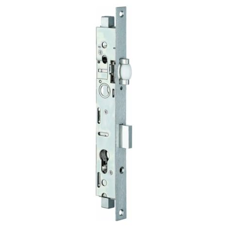 Stremler – Serrure électrique 3 points pêne dormant à rouleau 41mm – Coffre acier zingué – Têtière inox – Course tringles 16mm – Ajustement 7 à 19mm