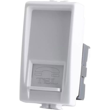 Presa telefonica rj11 compatibile con matix modulo connettore per cavo telefono bianco