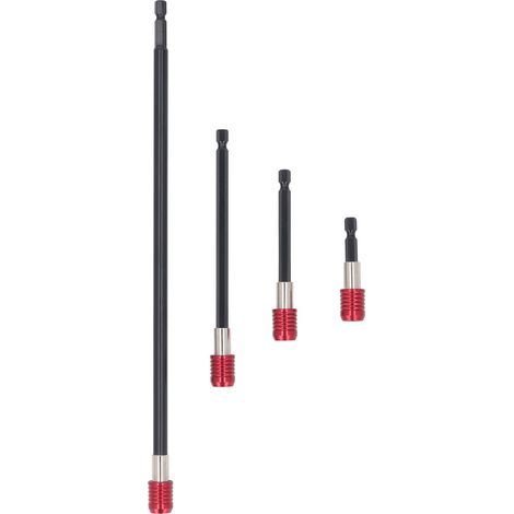 Bohrerverlängerungsset, 4-teilig, 60 mm, 100 mm, 150 mm, 300 mm, 1/4 Zoll, Sechskantschaft, starke magnetische Verlängerung (1/5)