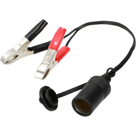 Adaptador de enchufe tipo clip para encendedor de cigarrillos para terminal de batería de coche de 12 V (1/5)