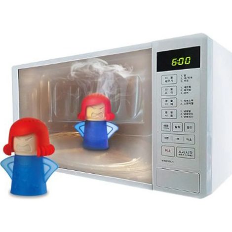 Nettoie facilement les appareils de nettoyage à la vapeur du four à micro-ondes pour le nettoyage du réfrigérateur de cuisine Bleu (1/3)