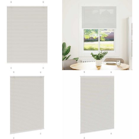 vidaXL Plissee Hellgrau 85x150 cm Stoffbreite 84,4 cm Polyester (1/5)