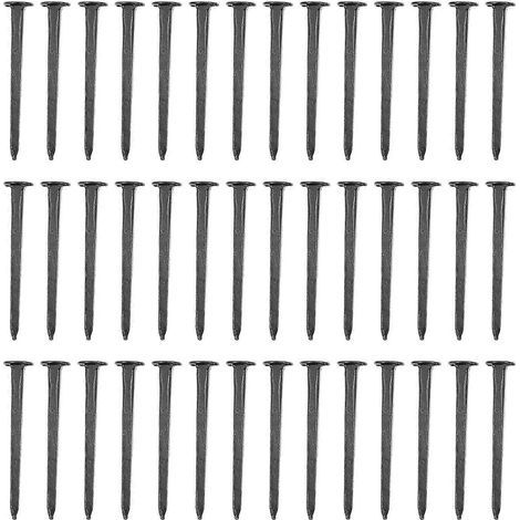 Ersatzpackung künstliche Fingernägel mit rundem Kopf für High Heels – 1,90 x 0,20 x 0,20 cm – Schwarz (1/4)
