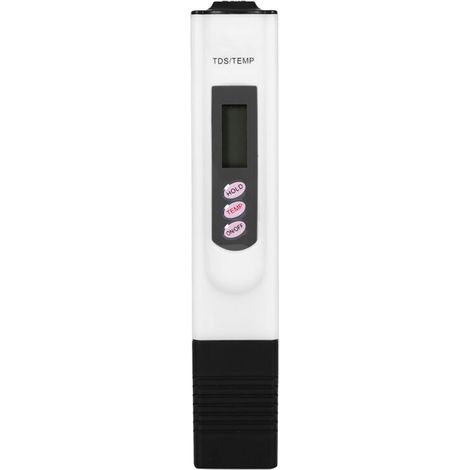 Stylo testeur de qualité d'eau numérique LCD, filtre de pureté, testeur TDS, 0-9999 ppm, blanc