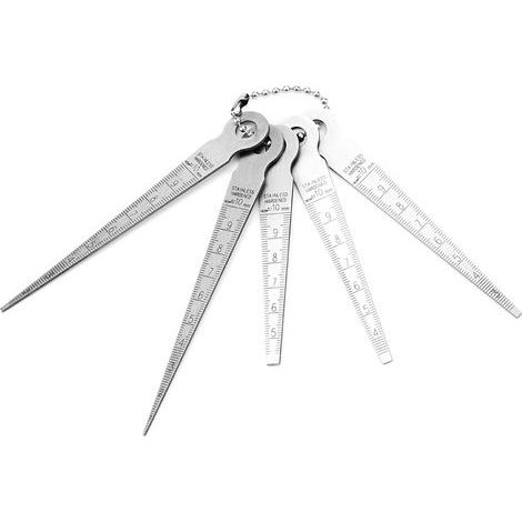 10-mm-Metrik-Dickenmessgerät, Lochgrößenmessgerät, für Konstrukteure, Ingenieure und Mechaniker (1/5)